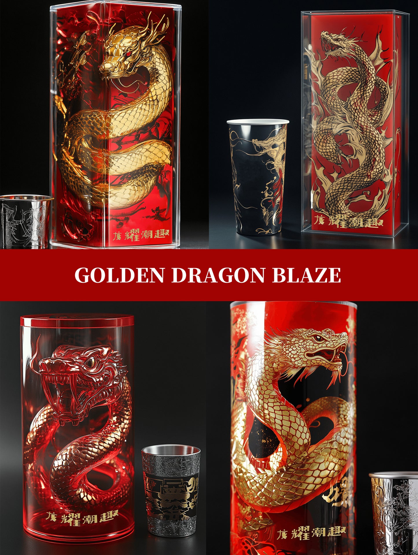 “Golden Dragon Blaze” Packing design ➕ physical samples