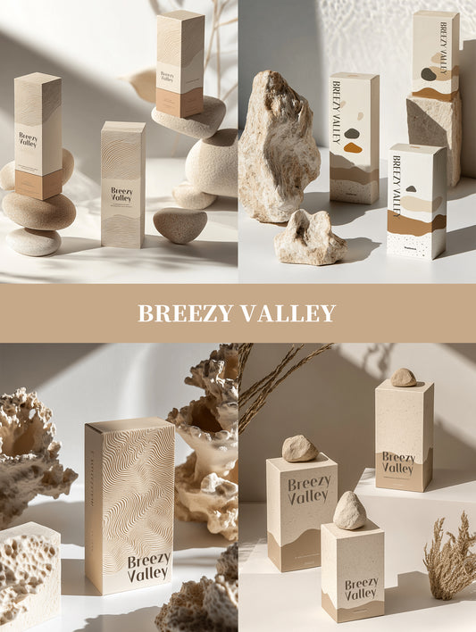 “BREEZY VALLEY” Packing design ➕ physical samples