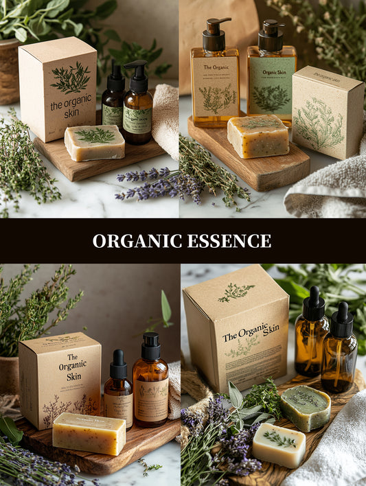 “THE ORGANIC ESSENCE” Packing design ➕ physical samples