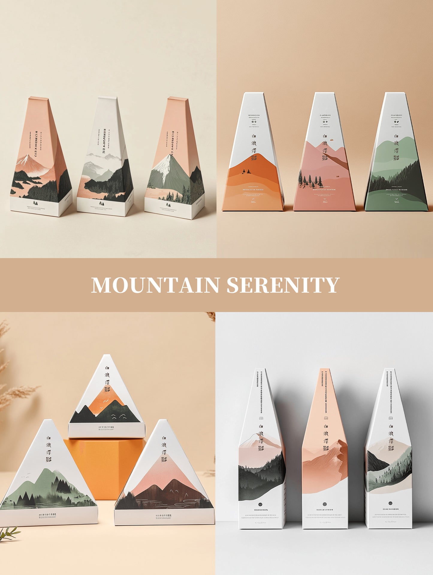 “Mountain Serenity” Packing design ➕ physical samples