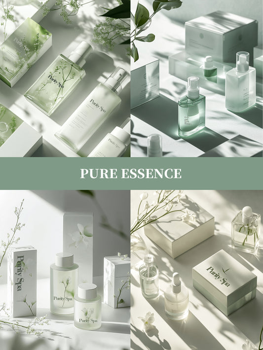 “Pure Essence” Packing design ➕ physical samples