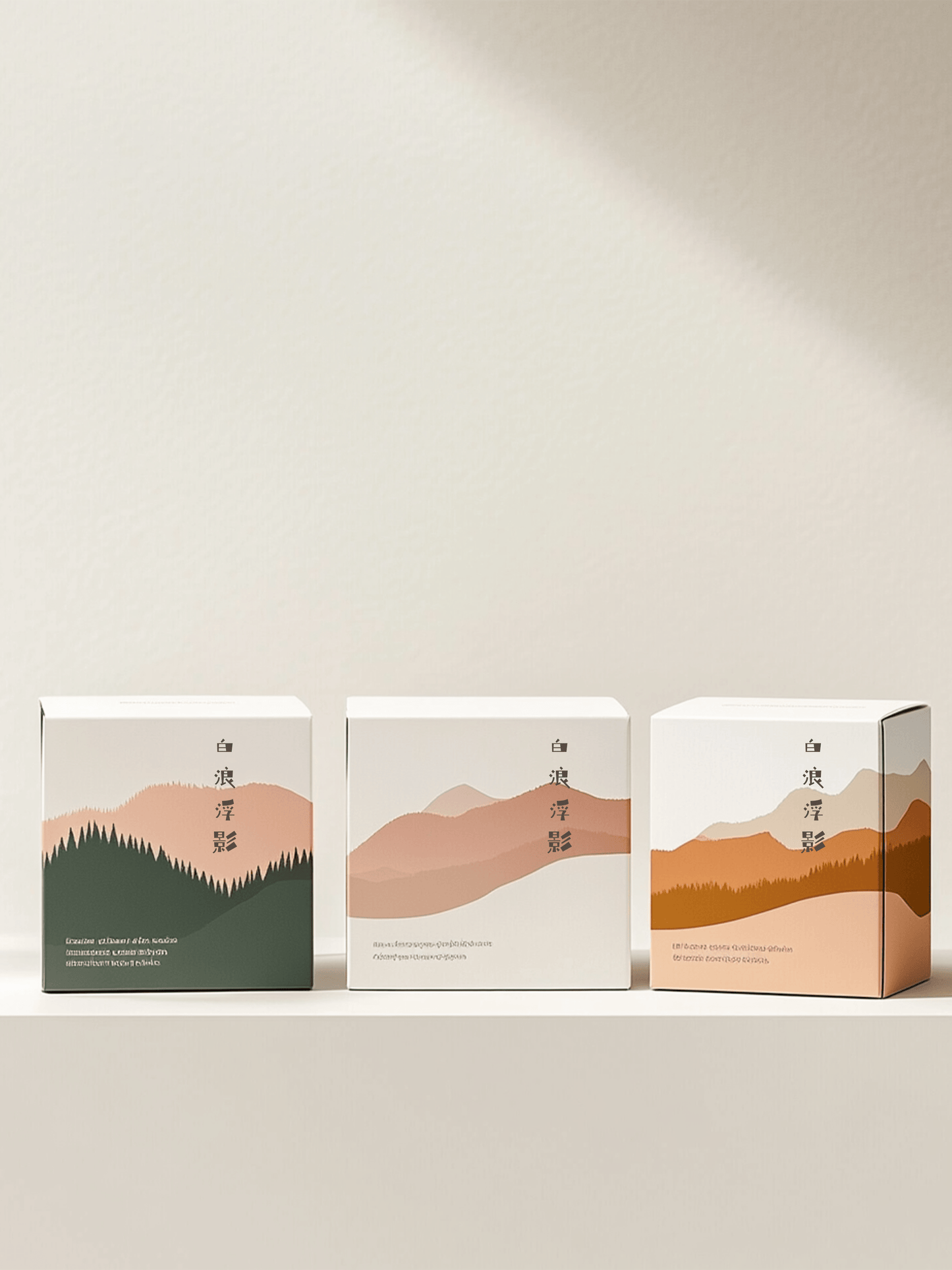 “Mountain Serenity” Packing design ➕ physical samples