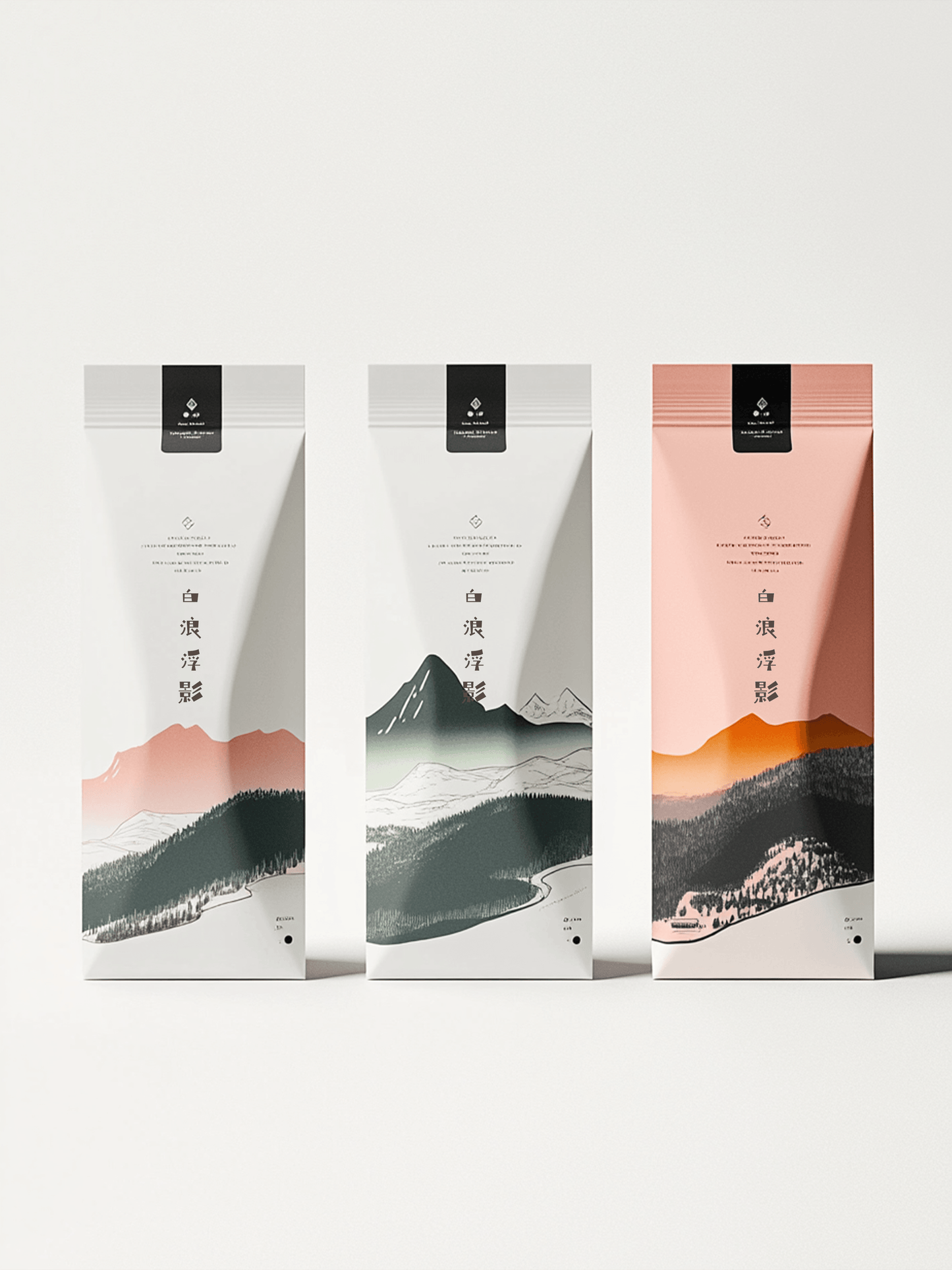 “Mountain Serenity” Packing design ➕ physical samples