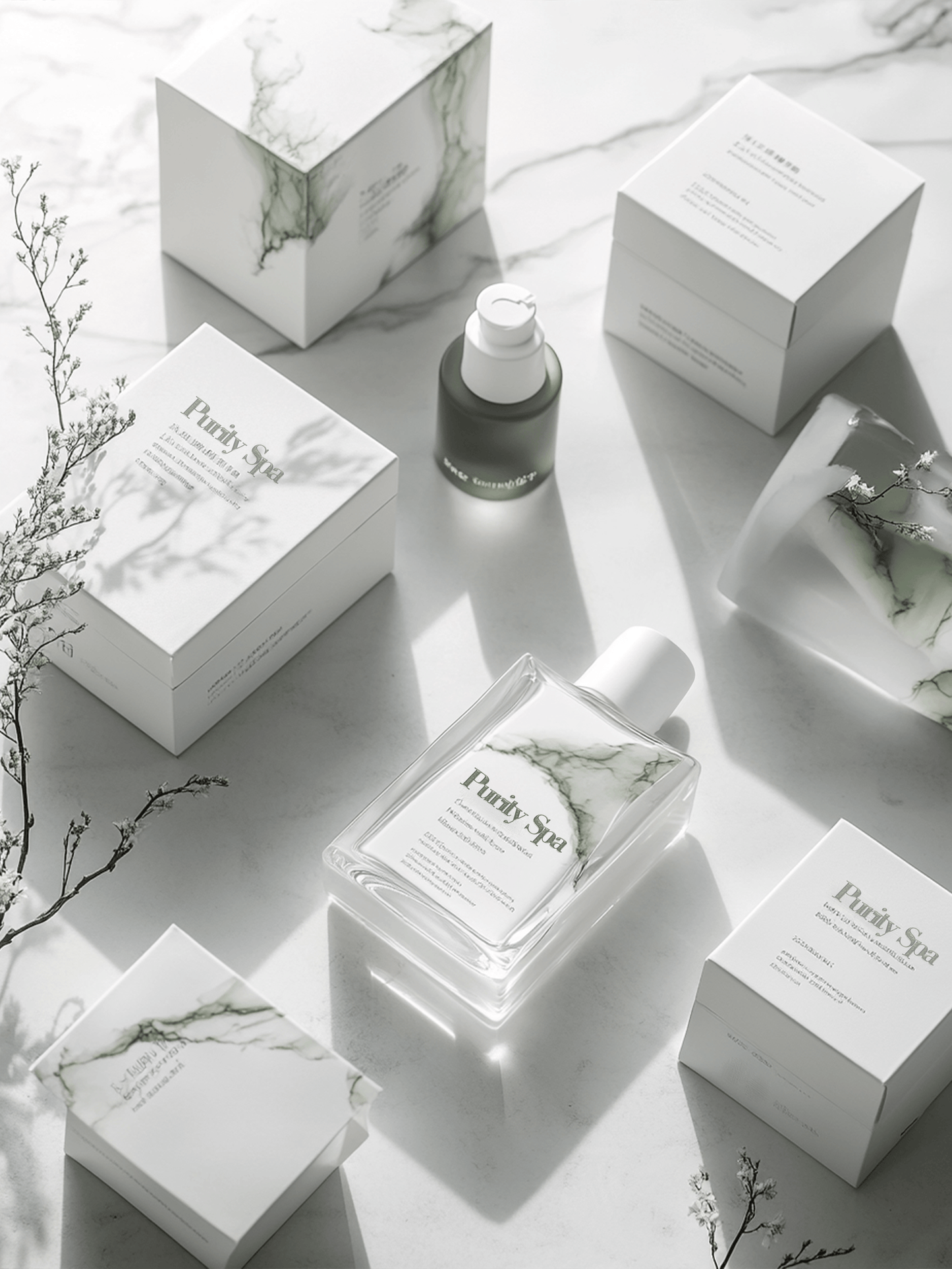 “Pure Essence” Packing design ➕ physical samples